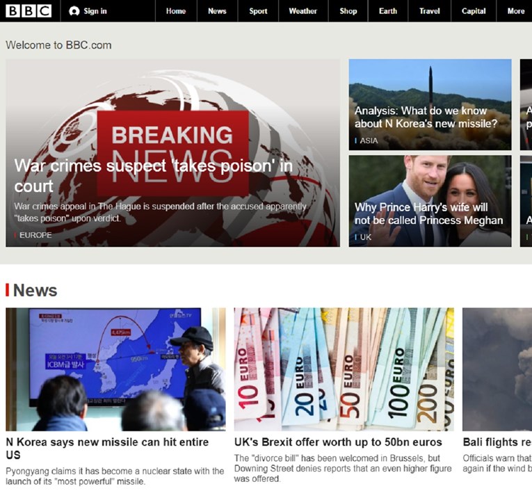 FOTO Slobodan Praljak prijelomna vijest na BBC-ju, svjetski mediji pišu kako je popio otrov
