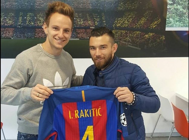 Danijel Pranjić u Barceloni, Rakitić ga dočekao na Camp Nou