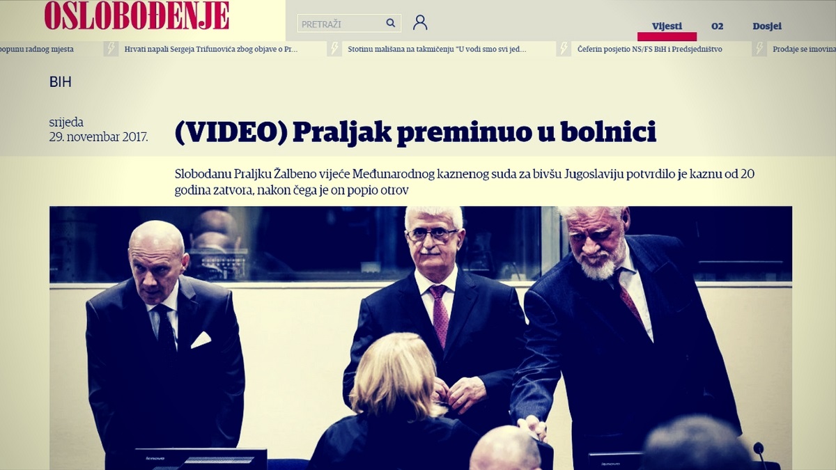 BiH mediji o haškoj presudi: Hrvati i Srbi su se ujedinili u mrzovolji