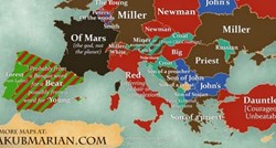 Karta najčešćih prezimena u Europi: Najčešće hrvatsko prezime "okupiralo" je još jednu zemlju