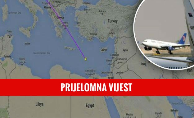 Avion EgyptAira sa 69 putnika srušio se u more, ne isključuje se mogućnost terorizma