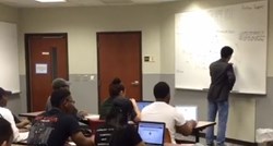 VIDEO Hit na internetu: Dok je profesor pisao na ploči, iza leđa mu se dogodilo nešto genijalno