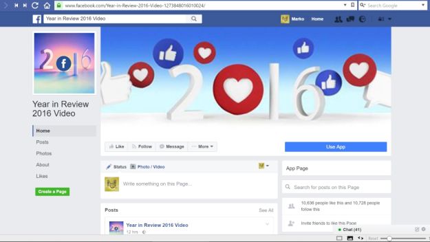 Ako ste lajkali profil "Year in Review 2016" u opasnosti ste