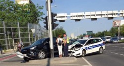 Nesreća na Slavonskoj u Zagrebu, sudario se policijski automobil