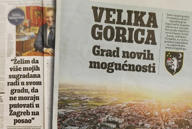 Gradonačelnik Velike Gorice na aferu s uhljebima odgovorio plaćenim oglasom na osam stranica