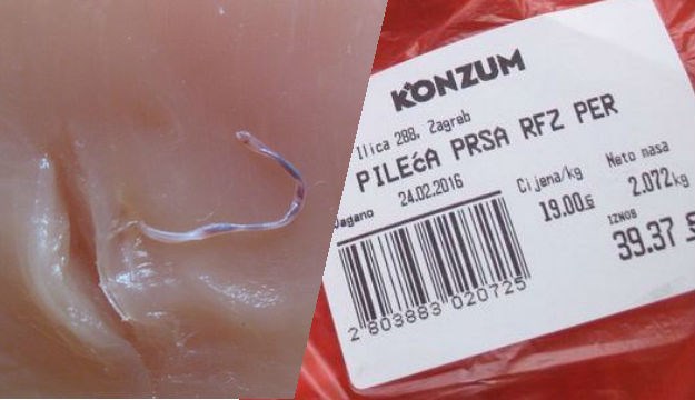 Pisao Konzumu tvrdeći da je našao "crva" u mesu, evo što su mu odgovorili