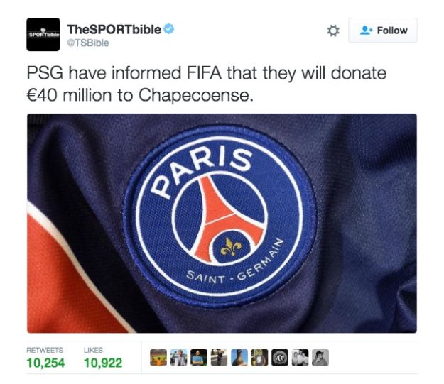 PSG demantirao da je Chapeu donirao 40 milijuna eura