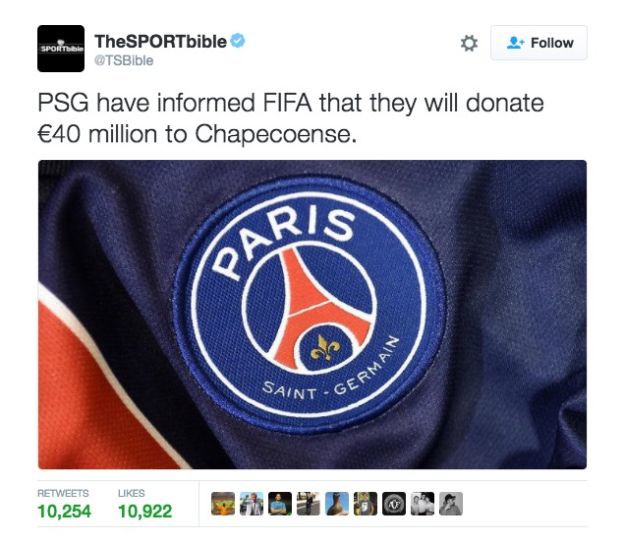 PSG demantirao da je Chapeu donirao 40 milijuna eura
