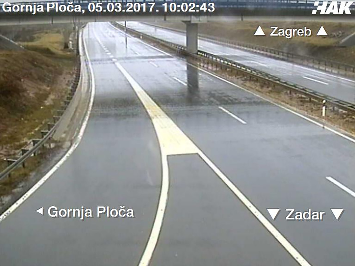 UPOZORENJE HAK-a Psi na autocesti kod Lužana, povremeno jaki pljuskovi u Lici i Dalmaciji