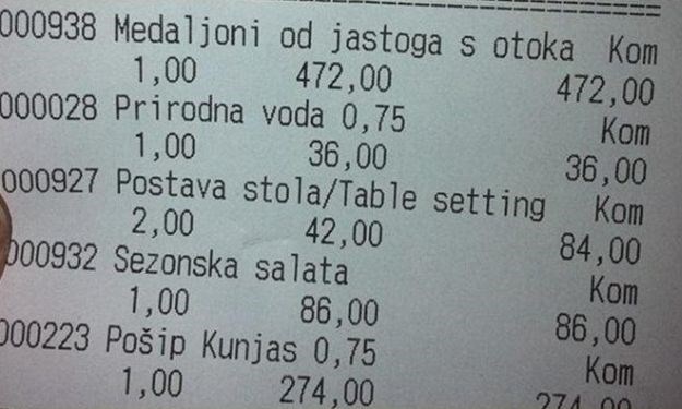 Visoke cijene u Dubrovniku ponovno šokiraju: Uzeli im 84 kune za postavljanje stola