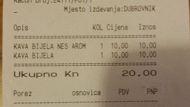 Dubrovčani odgovaraju: Nismo skupi, evo dokaza da u centru možete popiti dvije kave za 20 kuna