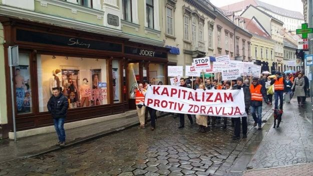 Radnička fronta u Zagrebu i Rijeci: Prosvjedi za socijalno pravednu Europu