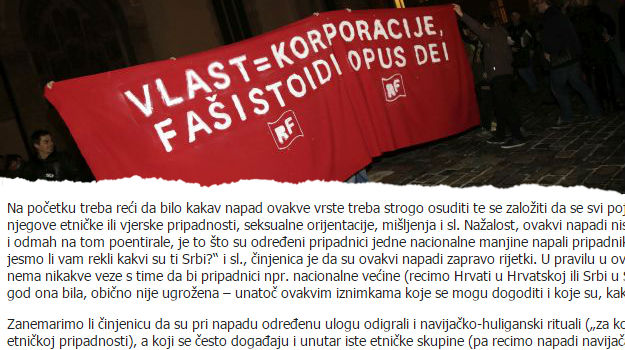 Radnička fronta o napadu u Vukovaru: Sramotno je i kukavički koristiti incident za podizanje tenzija
