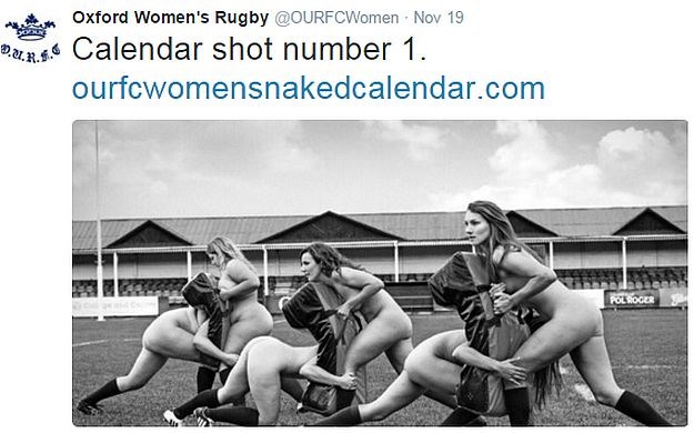 Ragbijašice Oxforda odvažno istrčale gole i snimile kalendar