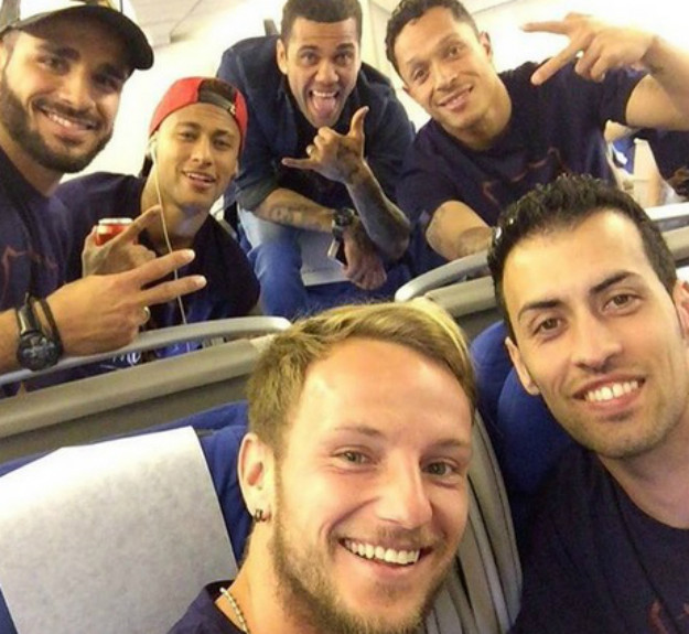 Rakitić, Busquets i Barcini Brazilci naslov proslavili selfijem
