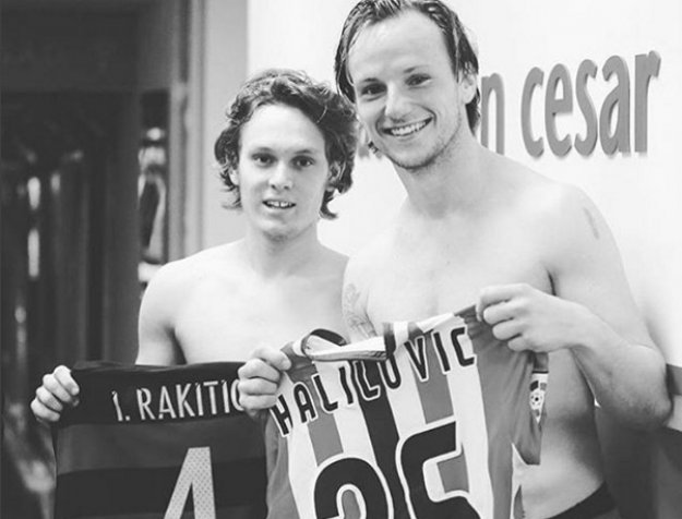 Rakitić i Halilović razmijenili dresove i poslali zajedničku poruku