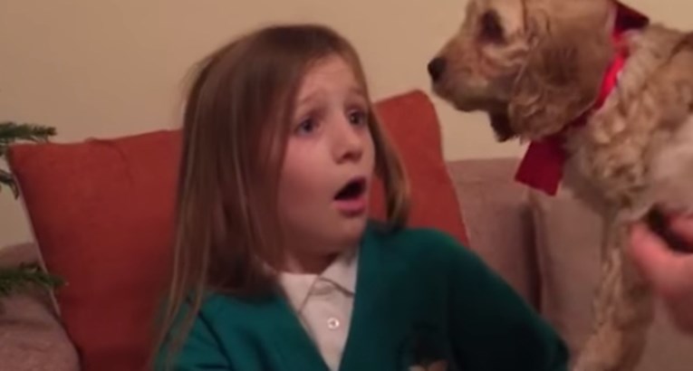 VIDEO Dirljiva reakcija djevojčice na novog psića uljepšat će vaš dan