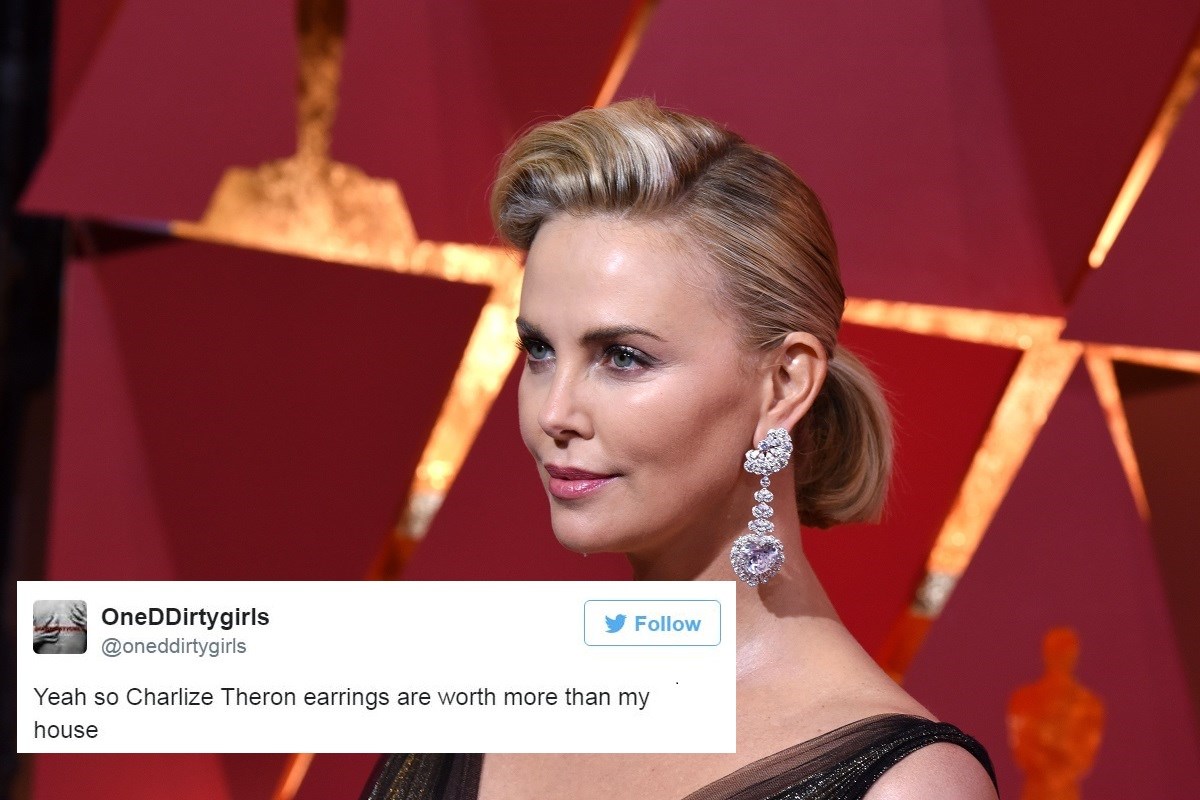 FOTO Twitter bruji o ogromnim dijamantnim naušnicama Charlize Theron: "Vrijede više od moje kuće"