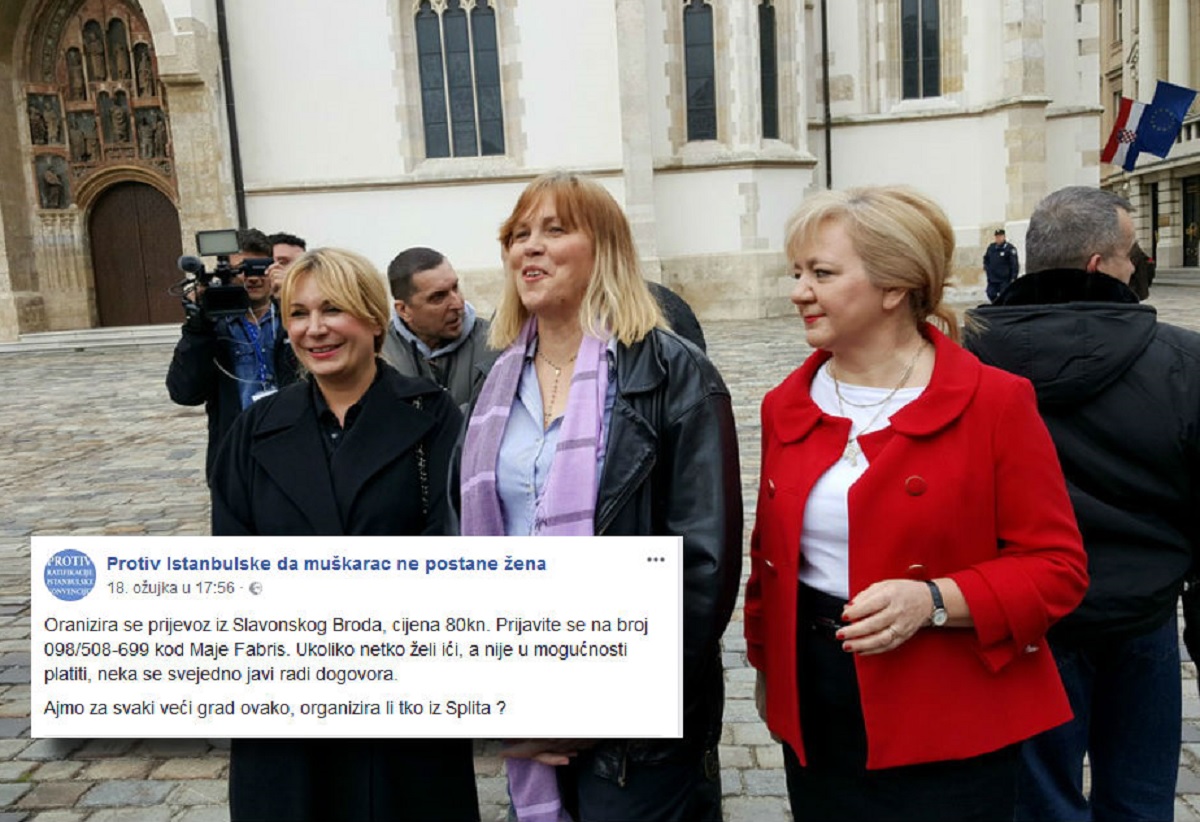 Udovice veterana u subotu prosvjeduju protiv Istanbulske, dolaze busevi iz više gradova