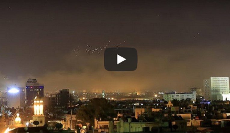 Rakete cijelu noć letjele nad Sirijom, pogledajte snimke