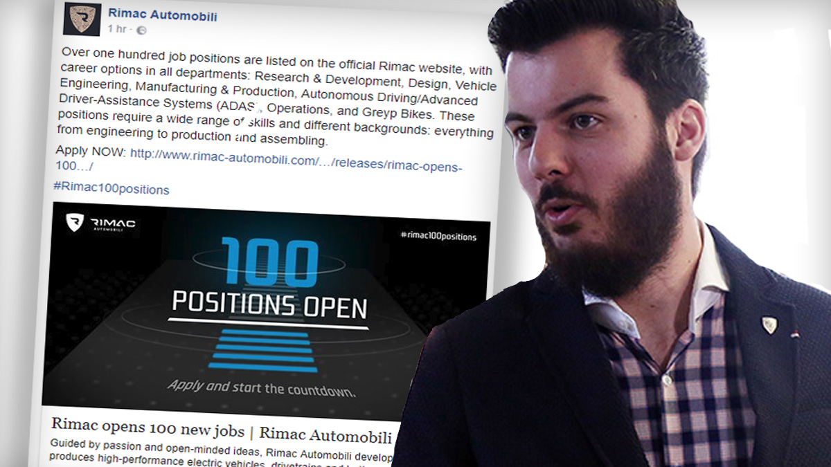 RIMAC OPET ZAPOŠLJAVA Traži više od 100 ljudi