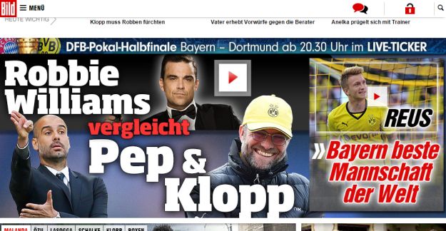 Svjetske naslovnice: Kovač u Madridu, Robbie Williams između Kloppa i Guardiole