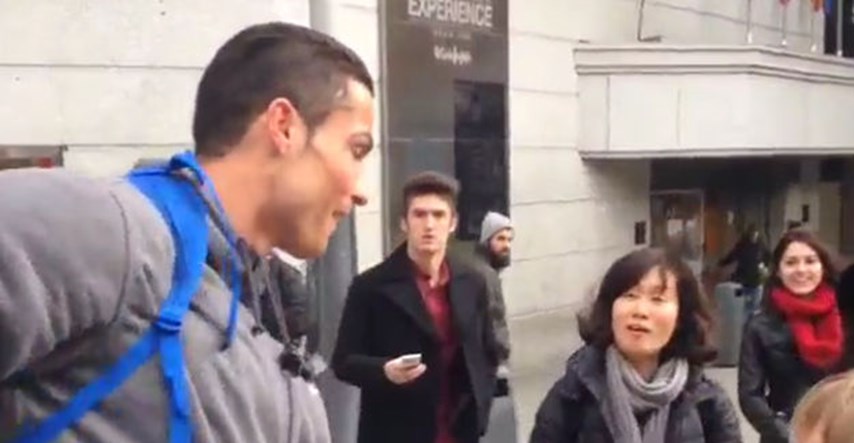 Ronaldo stavio lažne brkove i bradu pa iznenadio malog obožavatelja