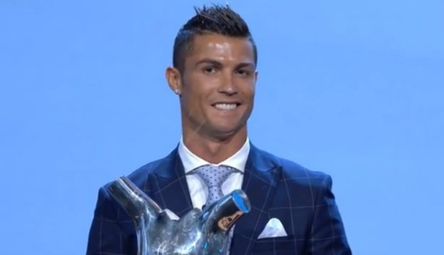 VIDEO Ronaldo proglašen najboljim igračem Europe, a onda oduševio reakcijom