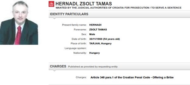 KRONOLOGIJA Više od pet godina Hrvatska pokušava uhapsiti Zsolta Hernadija