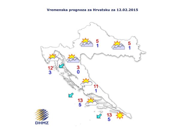 Očekujte uglavnom vedro vrijeme, osobito na moru