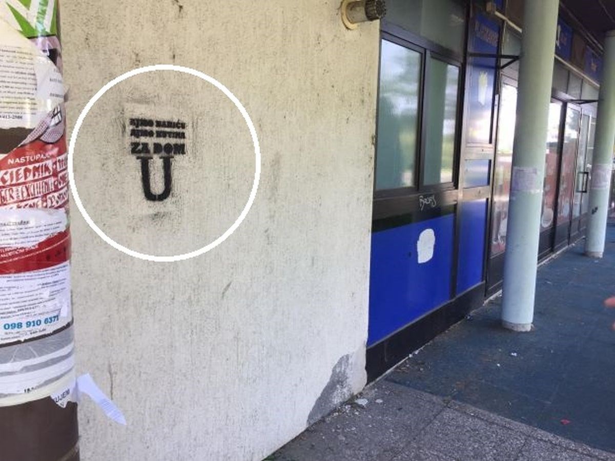 Policija traga za autorom ustaških grafita u Kutini