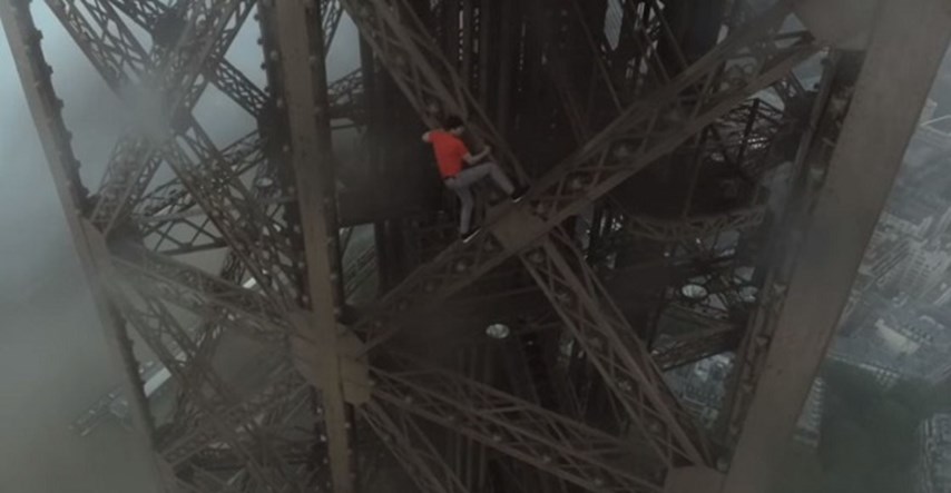 VIDEO Rusi i dalje harače Francuskom: Pogledajte trojac kako golim rukama osvaja Eiffelov toranj