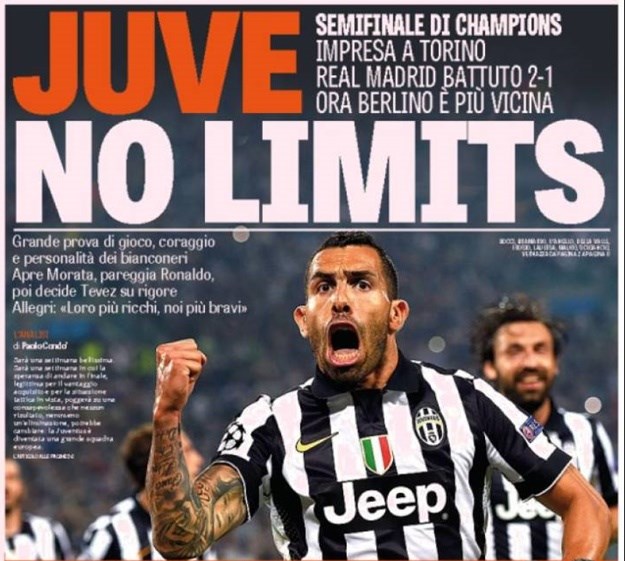 Svjetske naslovnice: Za Teveza i Juventus nema granica