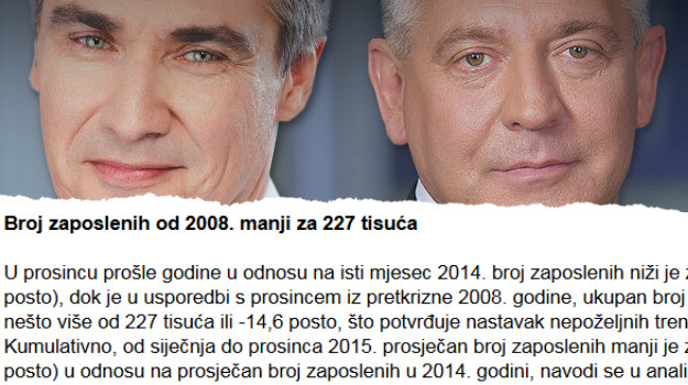 Broj zaposlenih od 2008. pao za 227 tisuća
