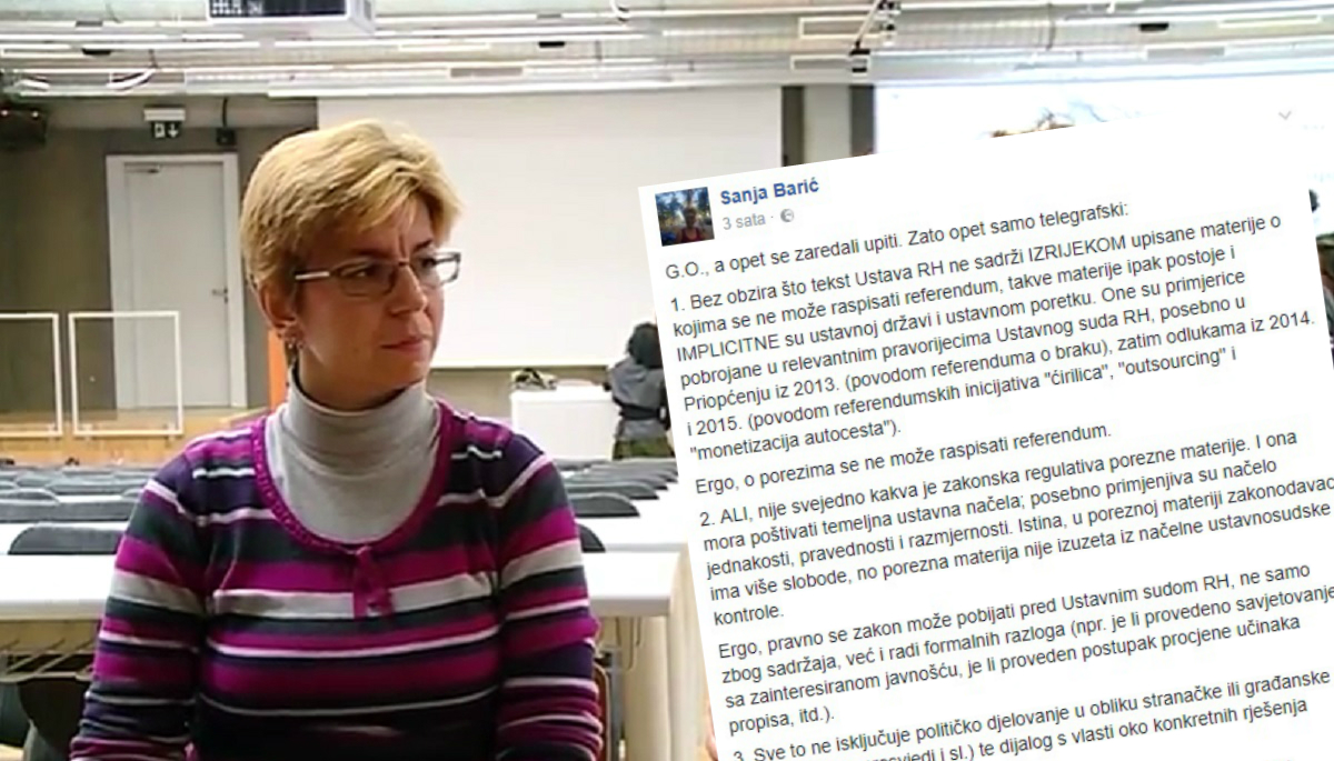 Ustavna stručnjakinja: "Nije moguće raspisati referendum o porezu na nekretnine"