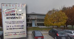 Poziv na prosvjed protiv Istanbulske skinut sa zida zagrebačke škole