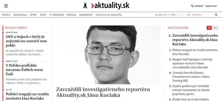 Slovački novinar je ubijen zbog pisanja o aferama vladajuće stranke, tvrdi policija