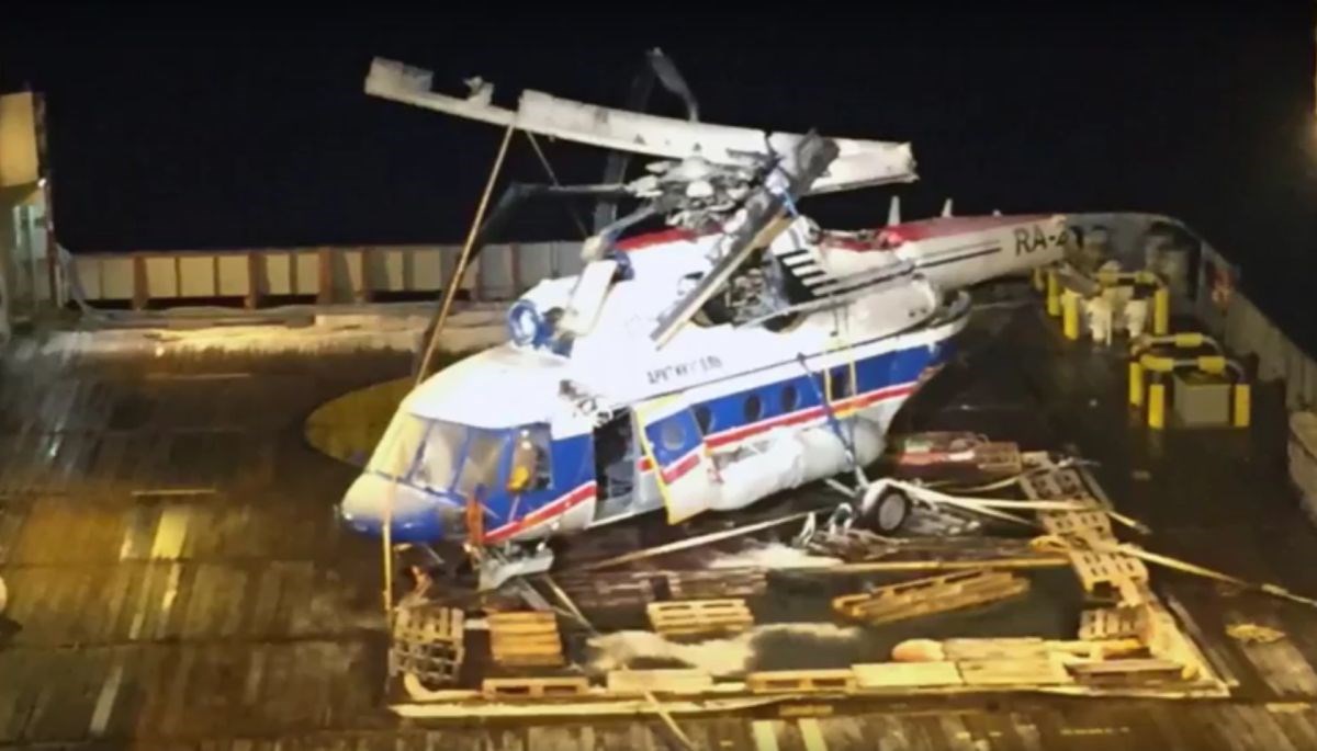 Iz mora kod Norveške izvučena olupina ruskog helikoptera