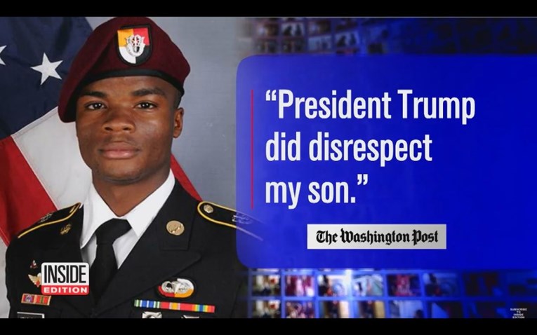 Trump rasplakao udovicu poginulog vojnika: "Znao je za što se prijavio"