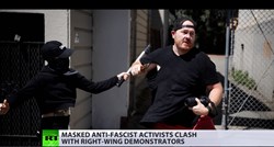 Antifa ljevičari u Kaliforniji nasilno prekinuli mirni desničarski prosvjed