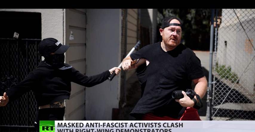 Antifa ljevičari u Kaliforniji nasilno prekinuli mirni desničarski prosvjed
