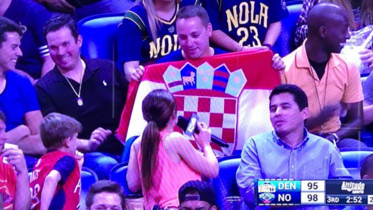 S hrvatskom zastavom provocirao najboljeg srpskog košarkaša: "Ovo je zastava Srbije, a on je četnik"