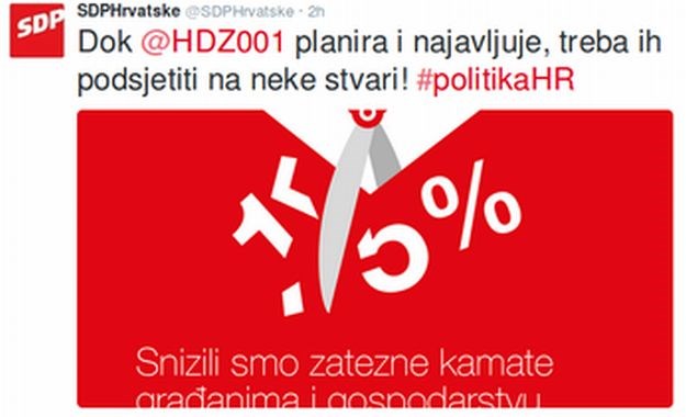 SDP-ovci se sprdaju s HDZ-om na Twitteru: Možda se radi o crnogorskom modelu za gospodarstvo
