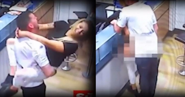 VIDEO Poseksali se pred zaposlenikom u pizzeriji, sad im prijeti zatvor
