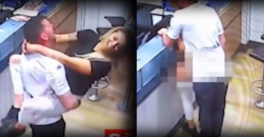 VIDEO Poseksali se pred zaposlenikom u pizzeriji, sad im prijeti zatvor