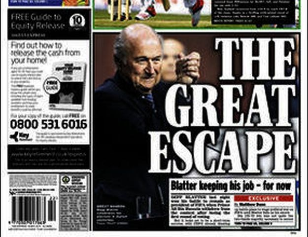 Svjetske naslovnice: Veliki bijeg Seppa Blattera