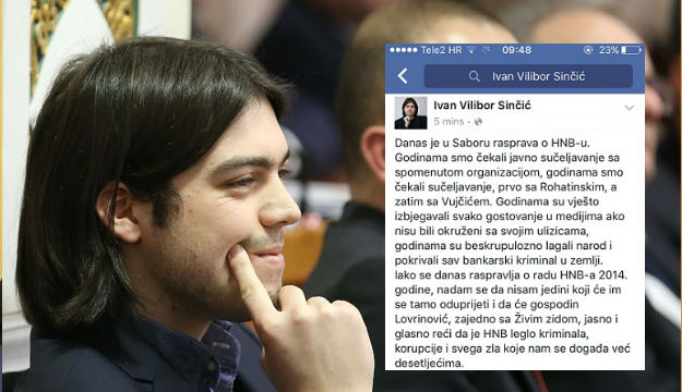 Sinčić: HNB je leglo kriminala i korupcije, beskrupulozno su lagali narod