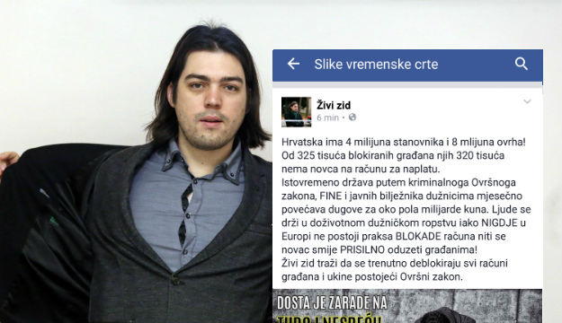 Živi zid: Tražimo da se trenutno deblokiraju svi računi građana i ukine postojeći Ovršni zakon