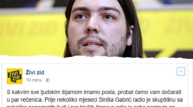 Živi zid napao "ljudski šljam", Sinčić prijeti prijavama DORH-u