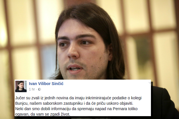 Sinčić: Mediji Pernaru smještaju aferu s maloljetničkom pornografijom, sve rade da nas unište